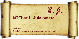 Méhesi Jukundusz névjegykártya